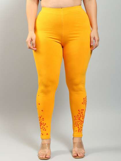 Plus Size Women
                        Mid-Rise Ankle-Length Leggings