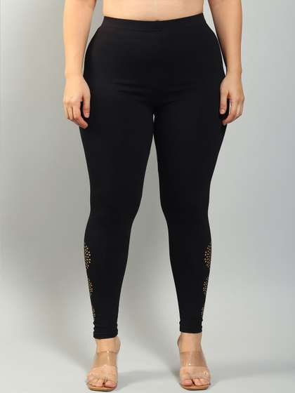 Plus Size Women
                        Printed Ankle-Length Leggings