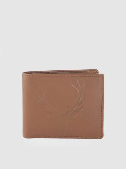 Allen Solly Men Brand
                      Logo Textured Leather Two Fold Wallet