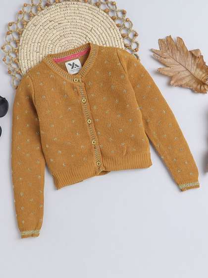Yellow Apple Girls
                      Woollen Cardigan Sweater