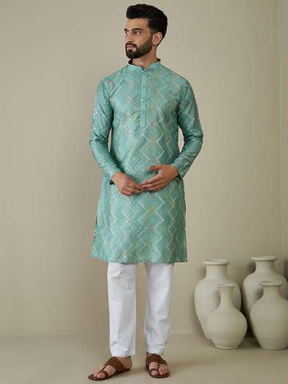 Anouk Men Ethnic Motifs Embroidered Kurta
