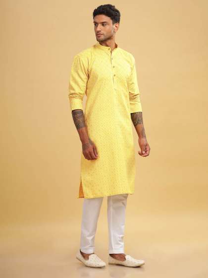 Anouk Men Printed Ethnic Long Kurta