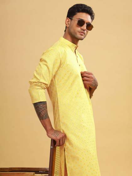 Anouk Men Printed Ethnic Long Kurta