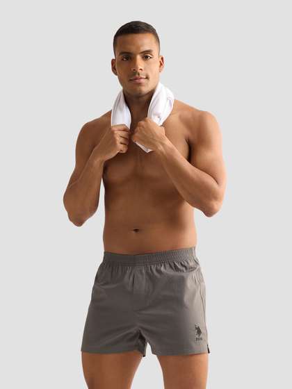 U.S. Polo Assn. Mid
                      Rise Pure Cotton Boxers OEX04-G01-PL