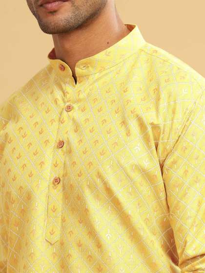 Anouk Men Printed Ethnic Long Kurta