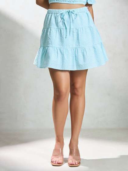 Virgio Women Tiered Mini Skirts