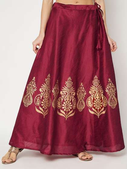 studio rasa Printed Flared Maxi Skirts