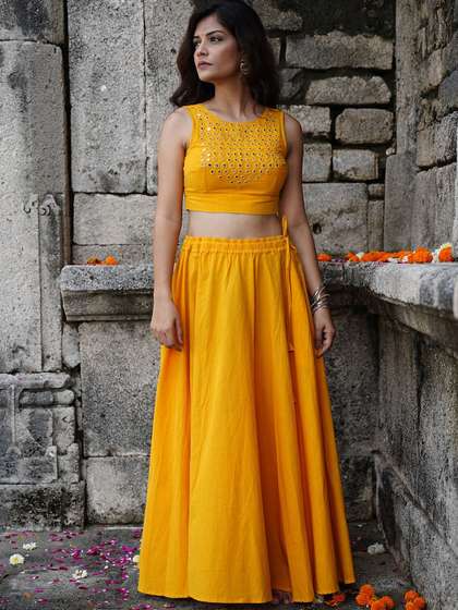 OKHAI Flared Maxi Skirts