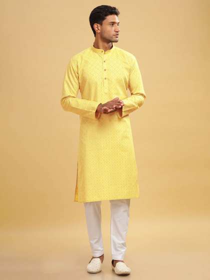 Anouk Men Printed Ethnic Long Kurta