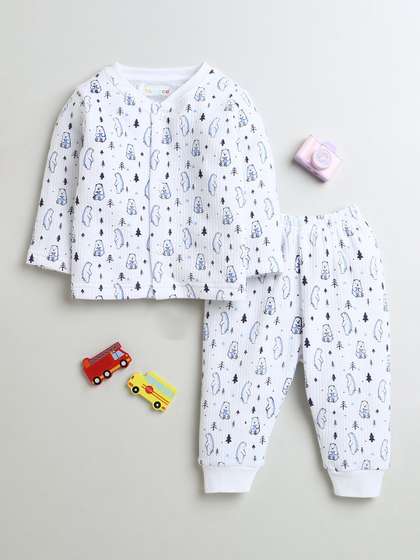 BUMZEE Boys Printed
                    Cotton Thermal Set