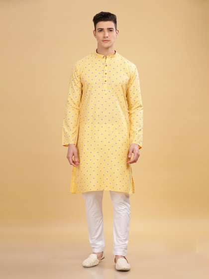 Anouk Men Printed Ethnic Long Kurta