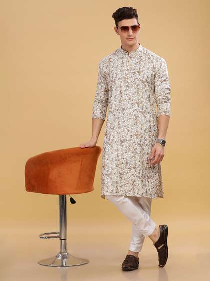 Anouk Men Printed Cotton Kurta