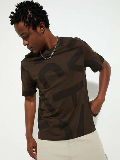 max URB_N Men Abstract Printed T-shirt