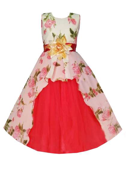 BAESD Lil Princess
                      Kids Cute Pastel Red Embellished Dress for Girls