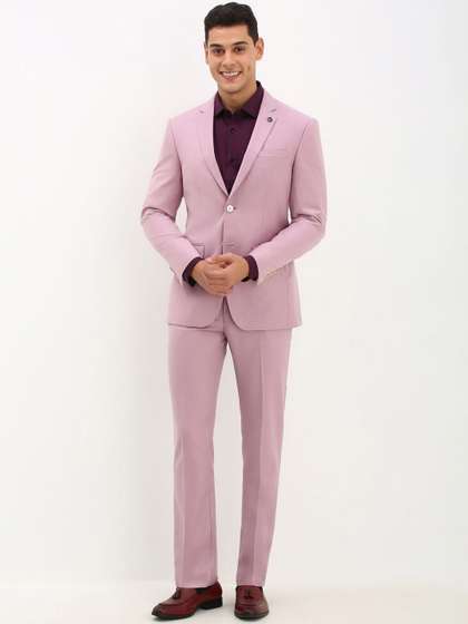 Allen Solly Men Solid Two-Piece Suit