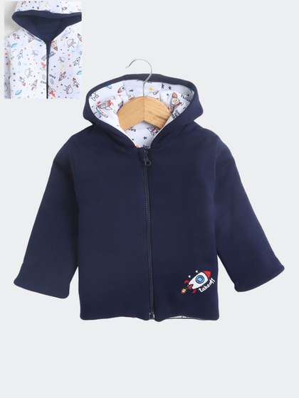 BUMZEE Boys Reversible
                    Conversational Printed Padded Jacket