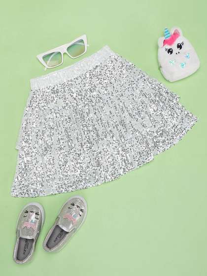 Pantaloons Junior Girls A-Line Mini Skirts