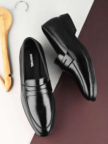 Anouk Men Solid Slip-On Formal Loafers
