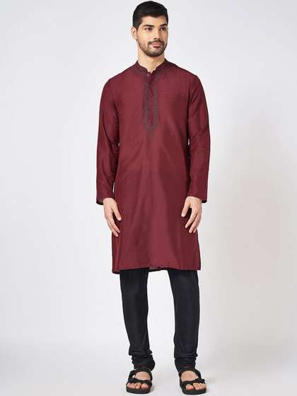 indus route by Pantaloons Ethnic Yoke Design Kurta