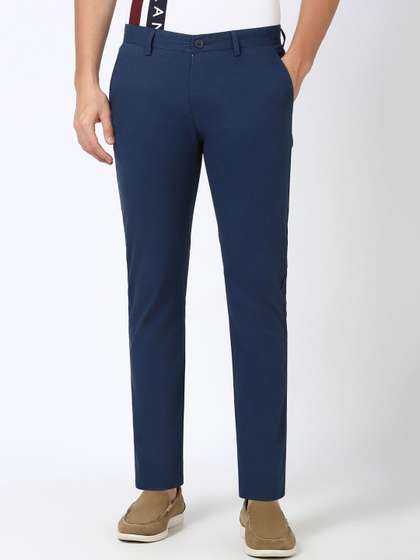 Peter England
                        Casuals Men Mid-Rise Super Slim Fit Regular
                        Trousers