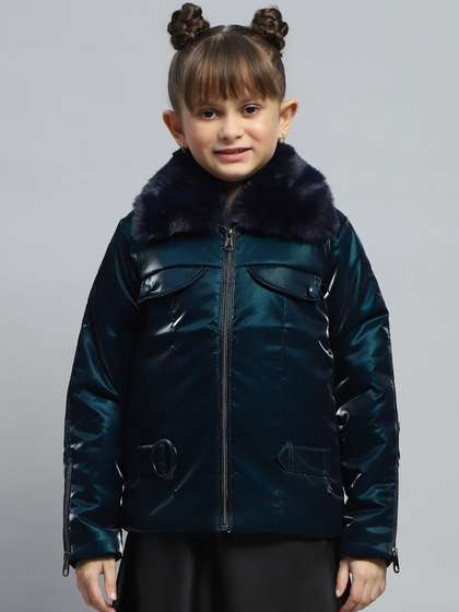 Monte Carlo Girls Spread
                    Collar Solid Casual Biker Jacket