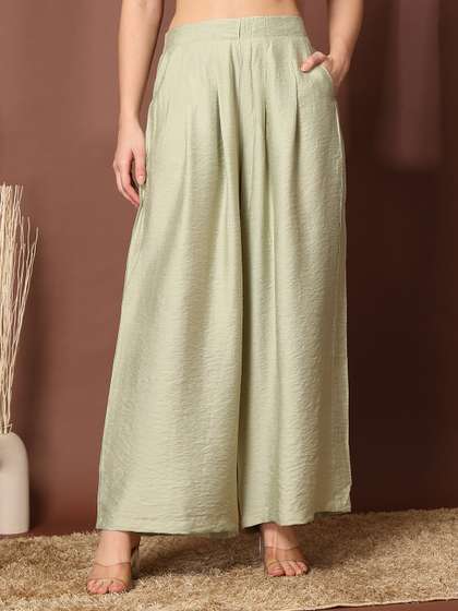 plusS Women Flared Ethnic Palazzos