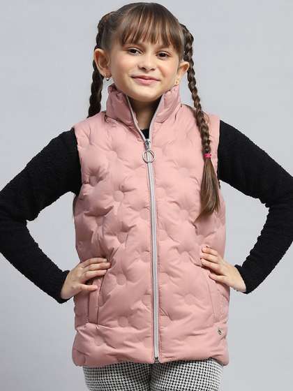 Monte Carlo Girls Mock
                    Collar Solid Casual Padded Jacket