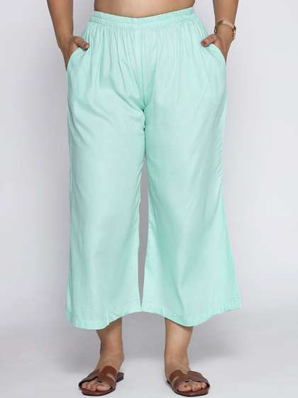 LetsDressUp Solid Straight Fit Palazzos