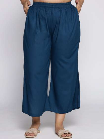 LetsDressUp Solid Straight Fit Palazzos