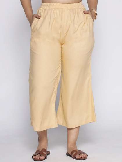 LetsDressUp Solid Straight Fit Palazzos
