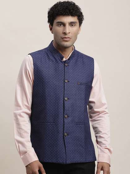 Turtle Printed ReversibleNehru Jacket