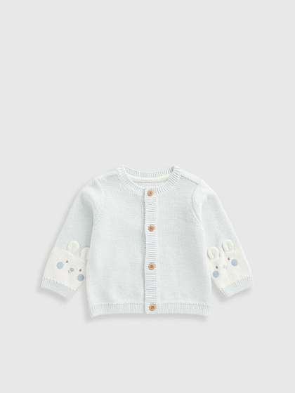 mothercare Boys
                    Embroidered Pure Cotton Cardigan with Embroidered
                    Detail
