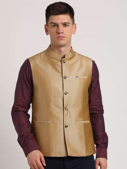 Turtle Texture Nehru Jacket