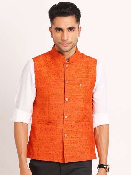 Turtle Printed Nehru Jacket