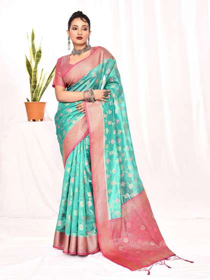 elora Woven Design Banarasi Saree