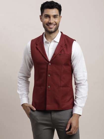 Turtle Woven Nehru Jacket