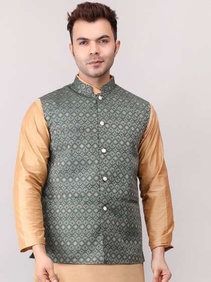 Voniry Men Embroidered Nehru Jackets