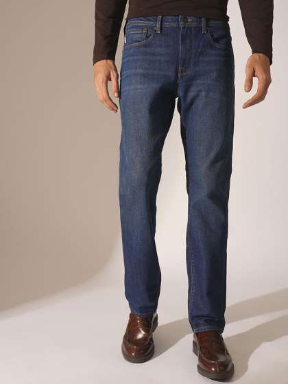 SELECTED Men Straight Fit Light Fade Stretchable Jeans