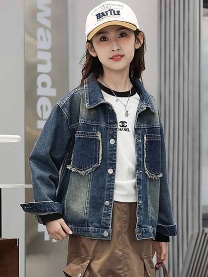 StyleCast x Revolte Girls Outdoor Denim Jacket