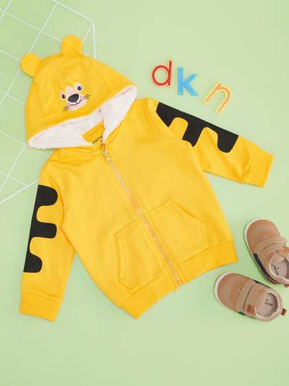 Pantaloons Baby Boys
                    Solid Hooded Sweatshirt