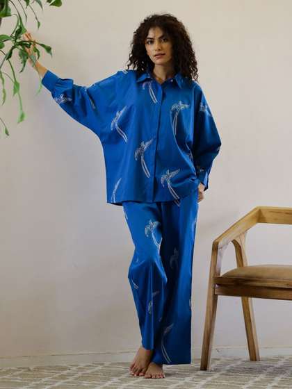 SANSKRUTIHOMES Women
                        Conversational Printed Night suit