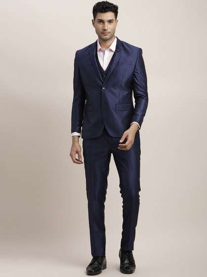 Turtle Men Notched
                        Lapel Long Sleeves Single-Breasted Three-Piece
                        Party Suit