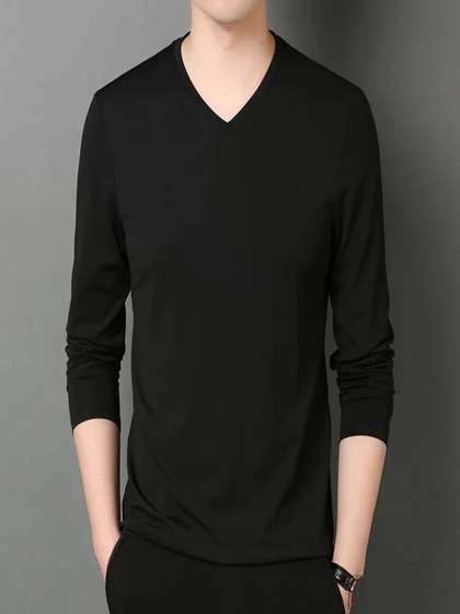 StyleCast Men V-Neck Pockets T-shirt