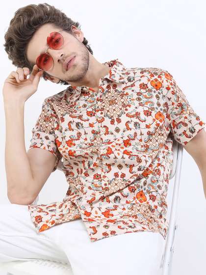 HIGHLANDER Men Printed Casual Shirt