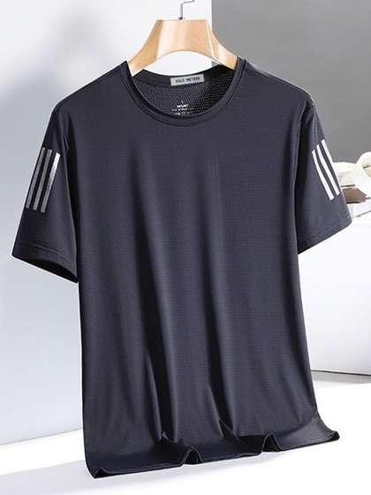StyleCast Kilo Meters Men Solid Longline T-shirt