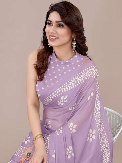 KALINI Batik Block
                        Print Saree