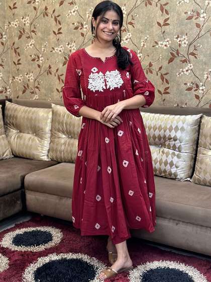 GoSriKi Printed A-Line Kurta Set