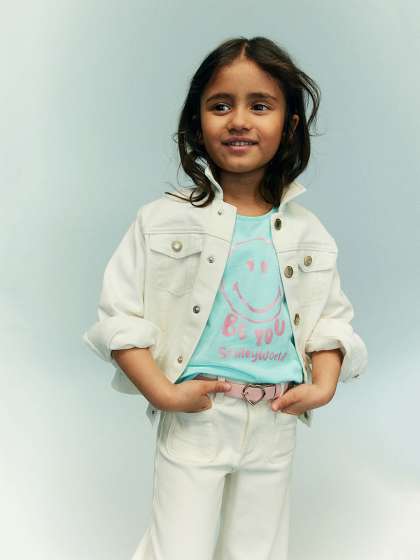 H&M Girls Frill-Trimmed Vest Tops