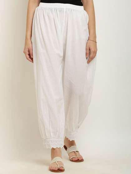 Miaz Lifestyle Women
                        Woven Design Straight Fit Cotton Salwar