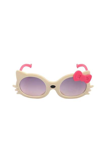 SHOP FRENZY Kids Cateye
                    Sunglasses with UV Protected Lens White Catey 2021
                    Sunglass